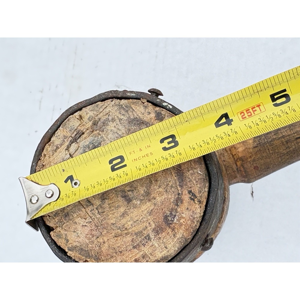 Antique Primitive Large Wood & Metal Mallet Hammer Rustic Decor Brutalist 13" - Picture 8 of 9